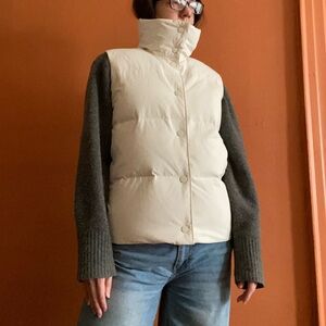 Everlane Re Down White Puffer Vest